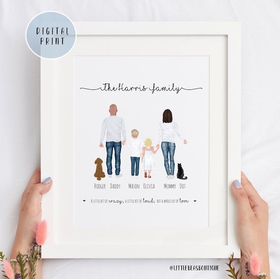 Personalised print A4Gift For mum grandparents Bespoke valentines day Gift Print Personalised print A4Gift For mum grandparents Bespoke valentines day Gift Print
