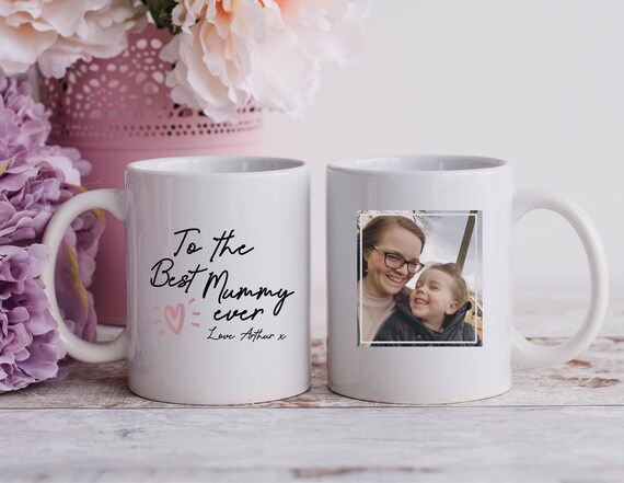 PERSONALISED Mum / Mummy Photo Mug | World's Best Mum Ever Mug, Mothers Day Gift for Mummy, Birthday Gift for Her Photo Gifts for Grandma