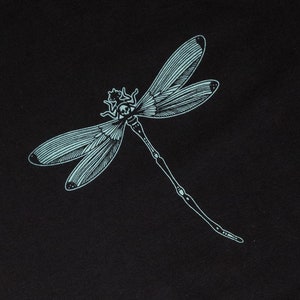 Dragonfly Shirt, Steampunk Insect Tee, Vintage Gothic Graphic T-Shirt, Cottagecore Bug Shirt, Nature Lover Gift, Alternative Fashion