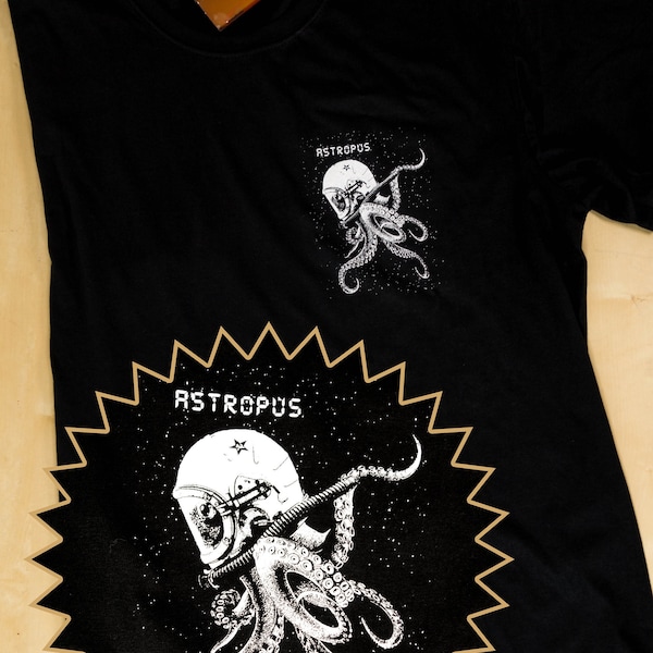 Astropus - Shirt - Unisex - Octopus Shirt - Space Shirt- Kraken - Steampunk Shirt - Gift For Him - Gift For Her