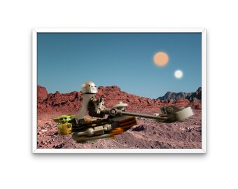 Printable Tatooine - Photo Print - printables - Grogu - Starwars - Poster - Digital Download - Movie Poster - Home decor - Photography - Art