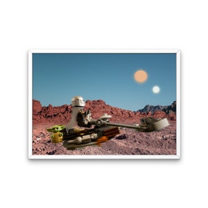 Printable Tatooine - Photo Print - printables - Grogu - Starwars - Poster - Digital Download - Movie Poster - Home decor - Photography - Art