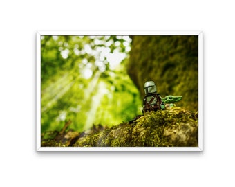 Dagobah - photo print - printables - Grogu - Starwars - poster - digital download - film poster - gifts for kids - photography