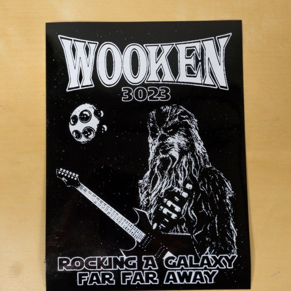 Starwars Sticker - Chewbacca - Wookie - Bumper Sticker - Decal - Glossy - Car Sticker - Wooken - Laptop Sticker - Wacken