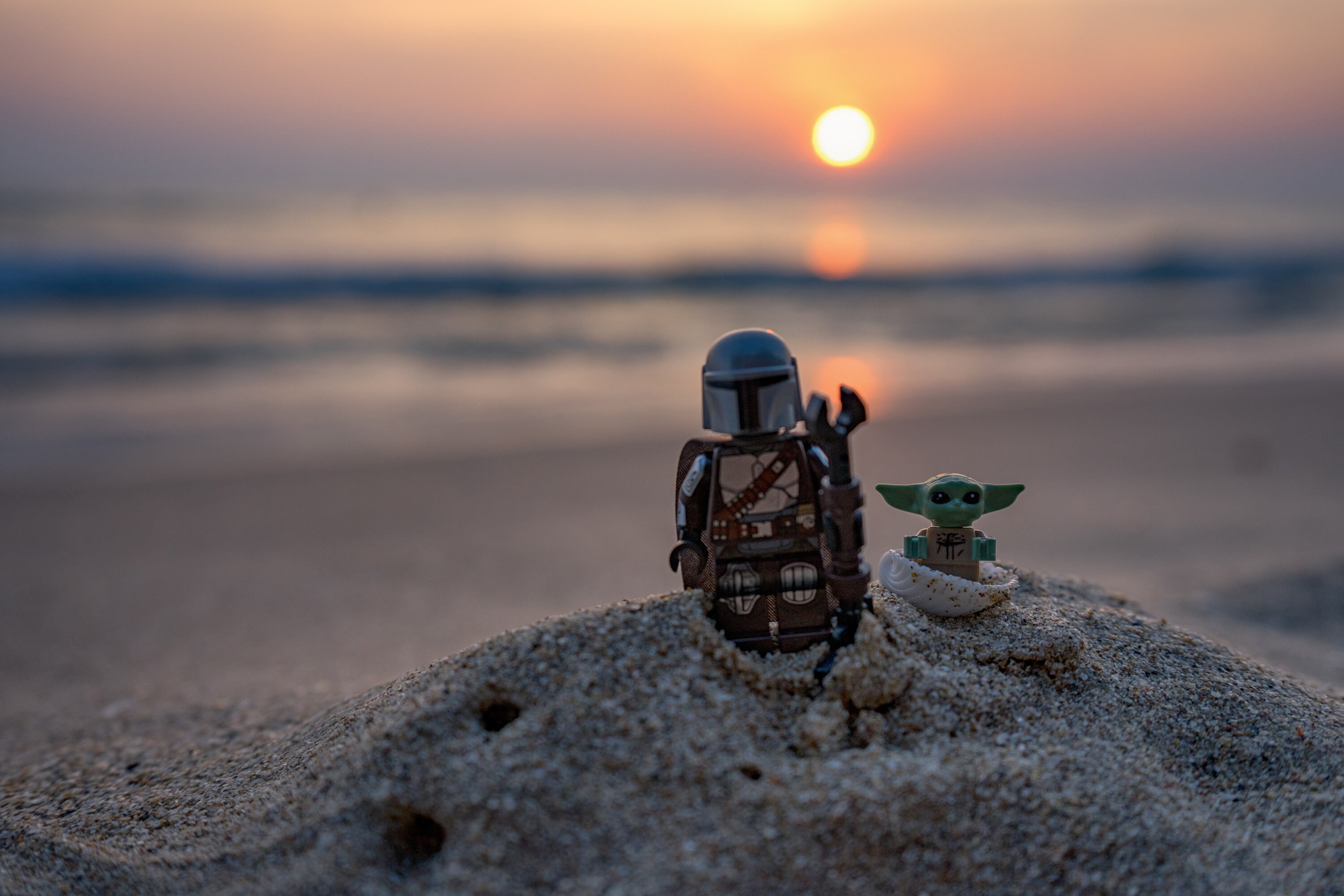 Mandalorian Grogu Sunset Poster Starwars Surf Poster Photo Print - Etsy UK