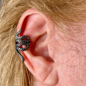 Manguito  de oreja  pulpo regalo de novio, aniversario España acero chapado plata vieja regalo novio aniversario navidad para el, para ella