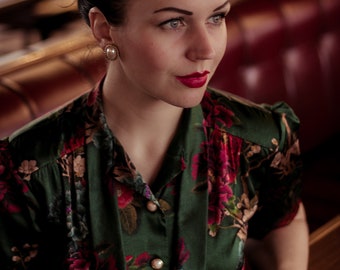 40s blouse Romy Silk