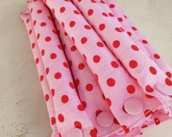 Schlafwickler Lockenwickler Wickler Curler Punkte Polka Dots