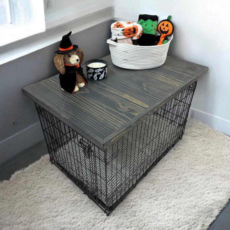 Dog Crate Topper - Etsy - Dog Crate Toppers For Exterior Design Inspiration