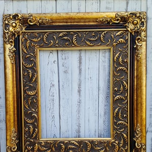 Baroque Style Frame, antique gold, canvas frame, photo picture frame,french decor frames, oil painting frame,Wood picture frame, Custom