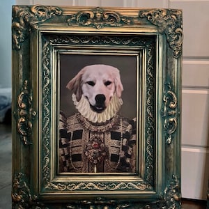 Baroque colonial Style Frame, AGED GOLD, wedding frame,ornate wood frame, french decor frames, shabby chic frame, Wood picture frame