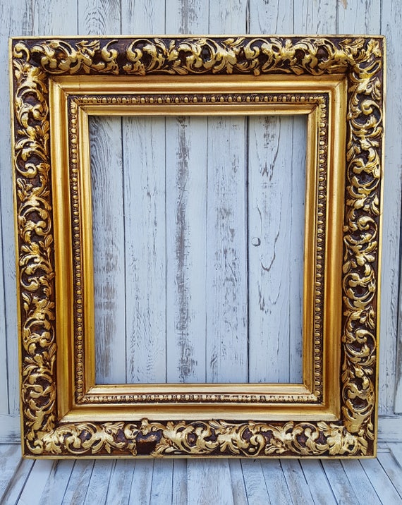 Photography oil painting frame gold leaf custom made frame antique gold