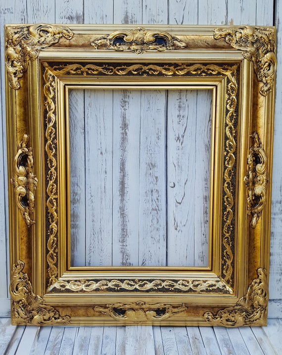Baroque Victorian Style Frame Antique Gold Photo Etsy