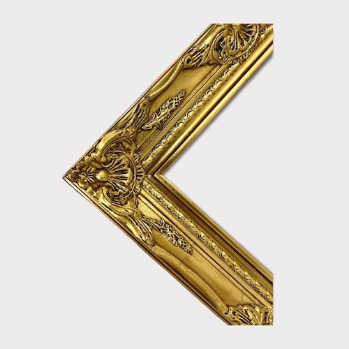 Traditional Compo Ornate Wood Frame Gold Leaf Frame Canvas Etsy