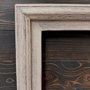 32" to 75" Inch TV frame for Samsung The Frame TV and Frame Pro TV models, Rustic Driftwood finish, not meant for use with other TVs. image 6