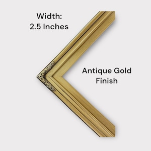 55, 65, & 75 inch Hisense Canvas TV Ornate frame, Antique Gold finish, Canvas TV by Hisense, not meant for use with other TVs, image 4