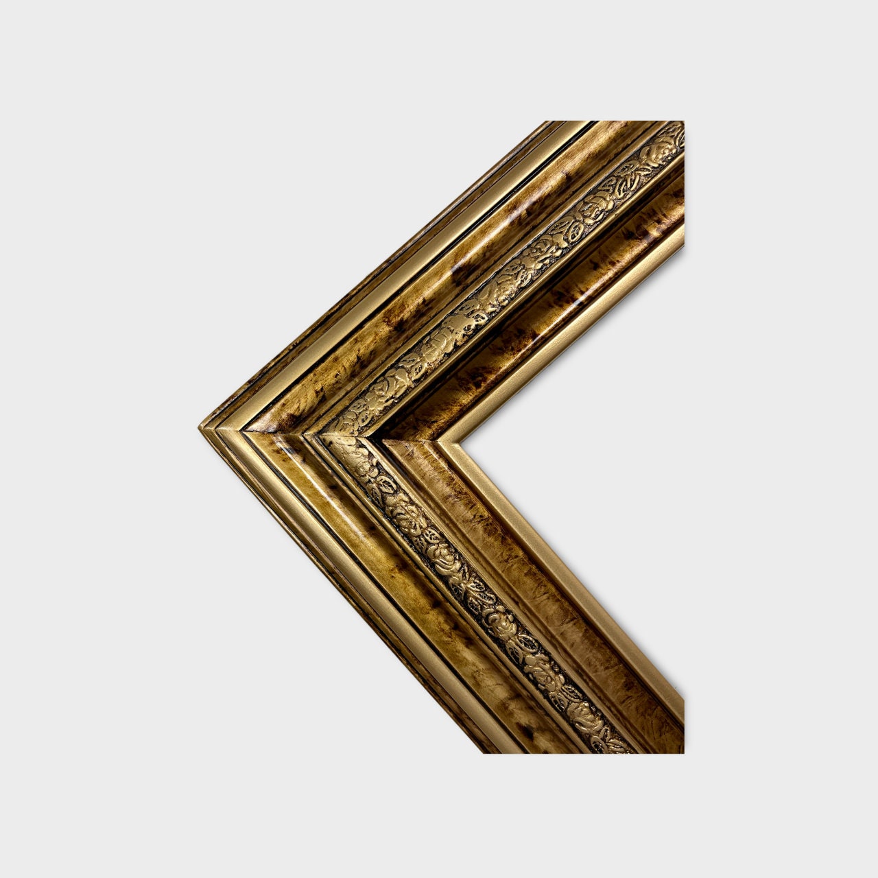 Traditional Vintage Style Wood Frame MARBLE GOLD Wood Etsy