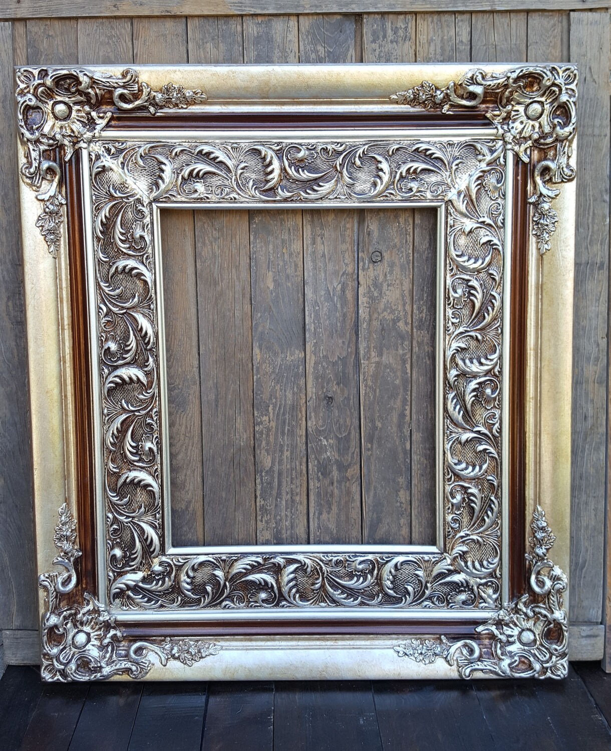 Baroque Style Frame, Antique Silver, Wedding Frame,colonial Baroque Style Frame, Antique Silver, Wedding Frame,colonial