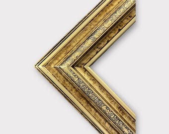 30 x 40 In stock ready to ship Traditional vintage style wood frame, MARBLE GOLD, wood picture frame, portrait frame, canvas picture frame