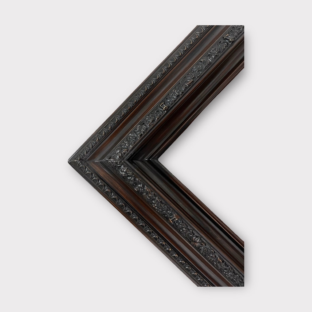 Frame Compo Classic Compo Ornate Wood Frame, DARK WALNUT, Vintage Frame, Wood ...
