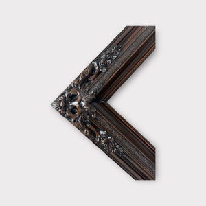 20 x 24 In Stock - Ready to Ship, Traditional compo XL ornate corners wood frame, Dark Walnut, vintage wood picture frame, antique style