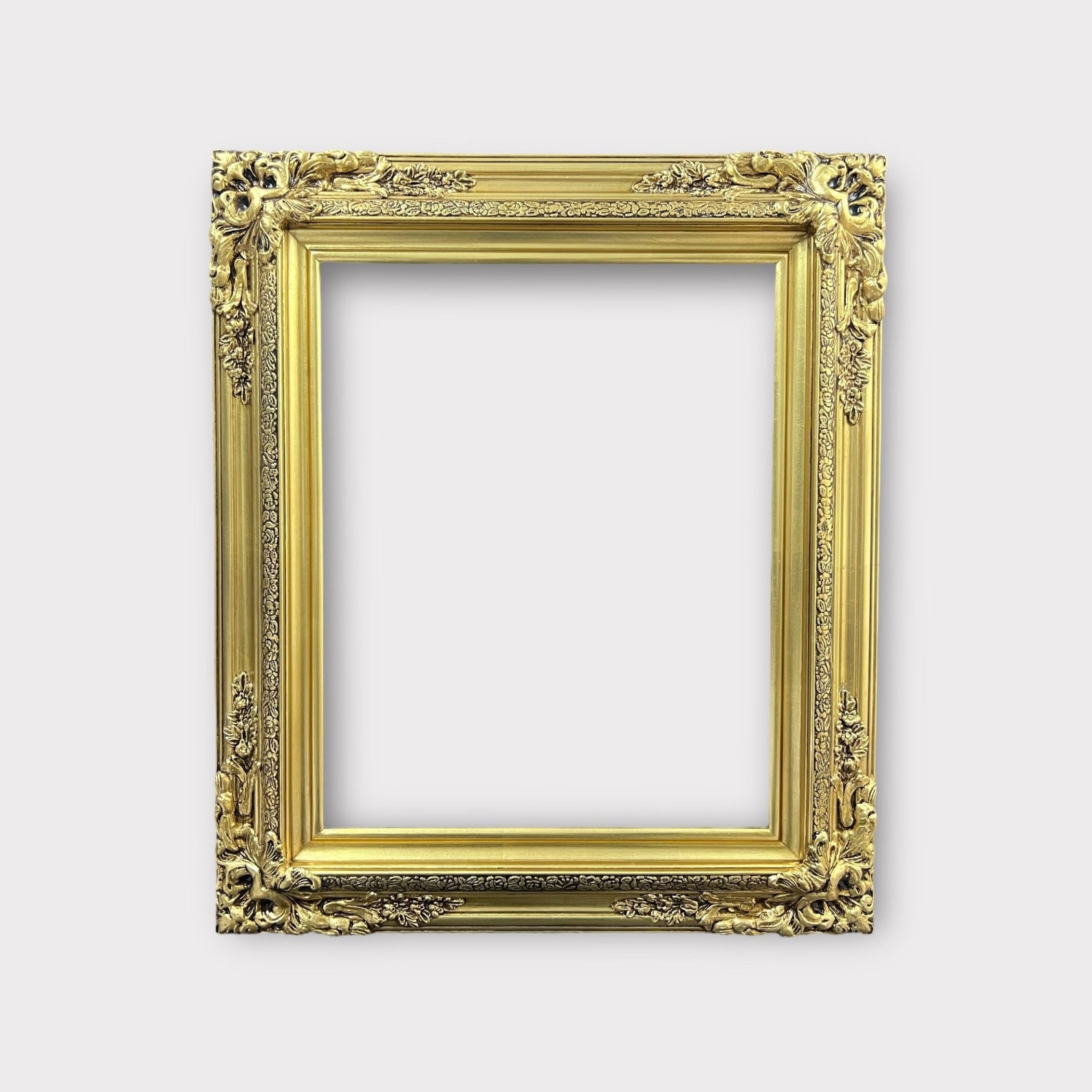 Frame Compo Traditional Compo XL Ornate Corners Wood Frame,gold Leaf, Vintage Wood ...