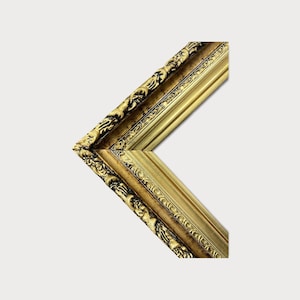 20 x 24 In stock ready to ship, Vintage style wood picture frame with compo trims, GOLD LEAF, antique style frame,custom frame,gold frame