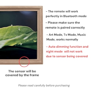 32" to 75" Inch TV frame for Samsung The Frame TV and Frame Pro TV models, Rustic Driftwood finish, not meant for use with other TVs. image 9