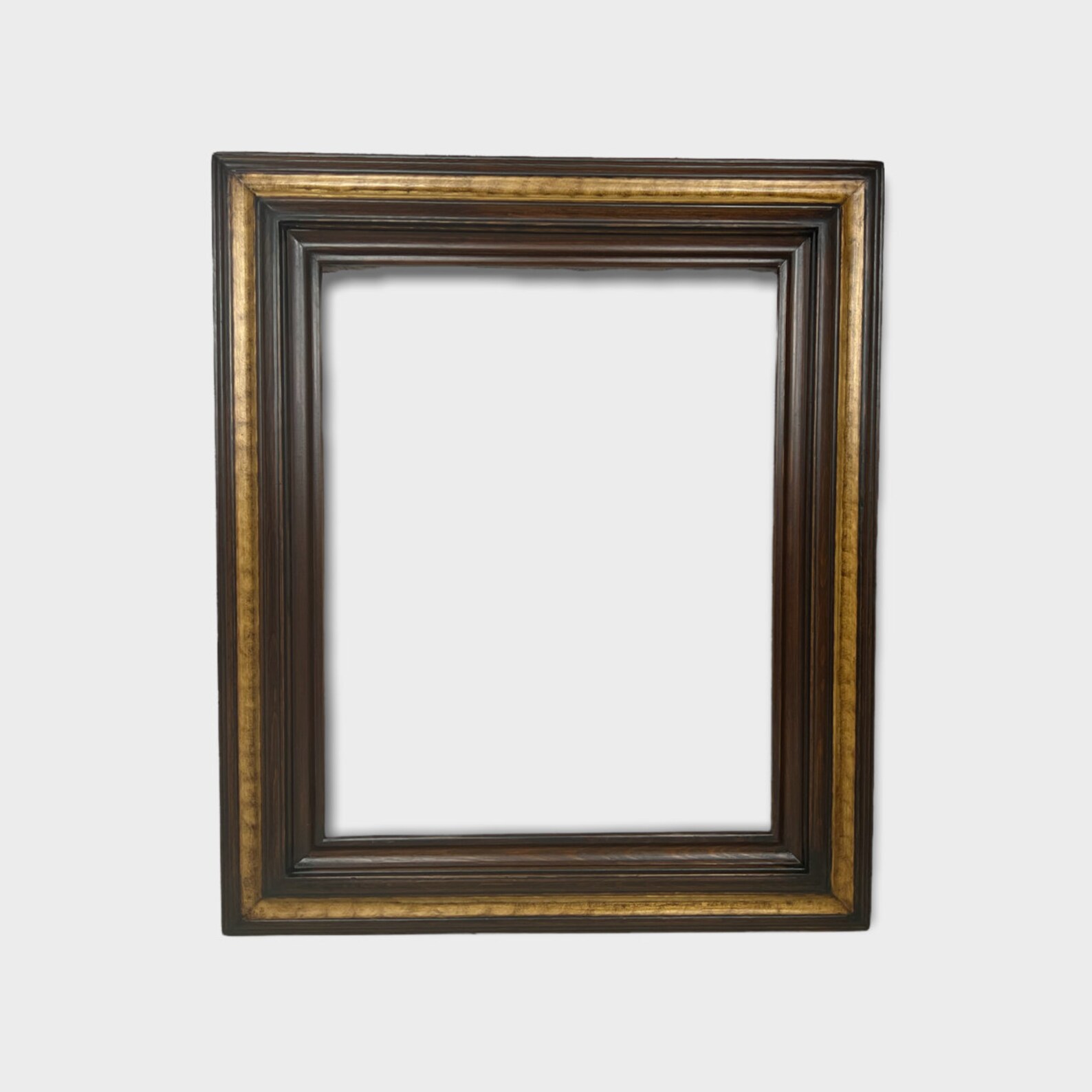 Walnut Wood Picture Frame Handpainted Custom Framewestern Etsy