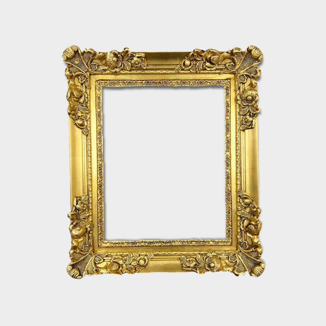 Old World Style Picture Frame Ornate Wood Picture Framegold Etsy