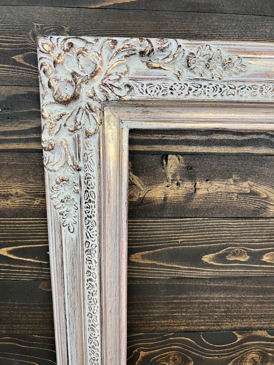 Traditional Compo XL Ornate Corners Wood Frame ROSE GOLD - Etsy