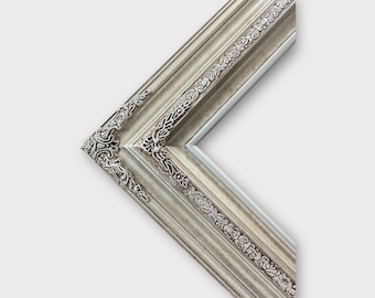 Traditional compo ornate wood frame, silver frame,wood picture frame,canvas frame,portrait frame,custom wood picture frame,graduation frame