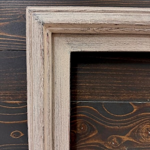 32" to 75" Inch TV frame for Samsung The Frame TV and Frame Pro TV models, Rustic Driftwood finish, not meant for use with other TVs. image 7