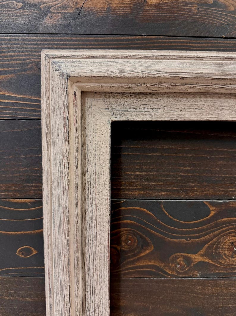 32" to 75" Inch TV frame for Samsung The Frame TV and Frame Pro TV models, Rustic Driftwood finish, not meant for use with other TVs. image 7