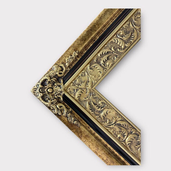 Marco De Fotos Vintage De Resina Dorada - Estilo Barroco, Para Mesa O Pared, Decoración Elegante