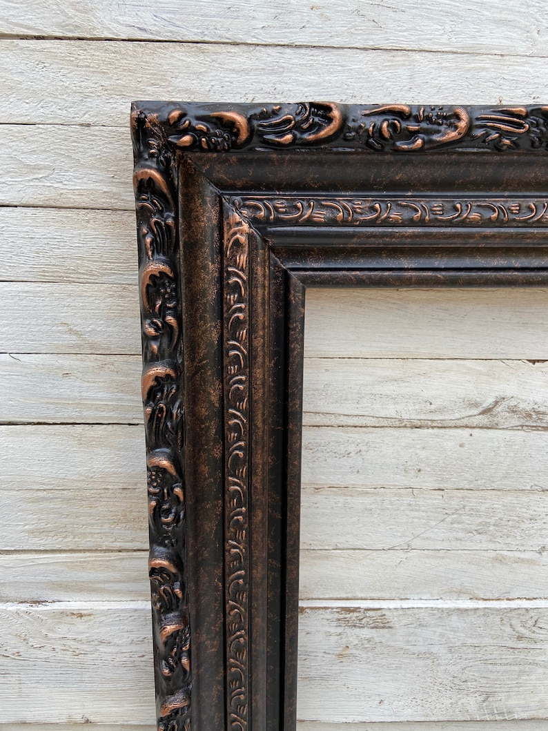 Vintage Style Wood Picture Frame Compo Ornate Trim. Antique Etsy