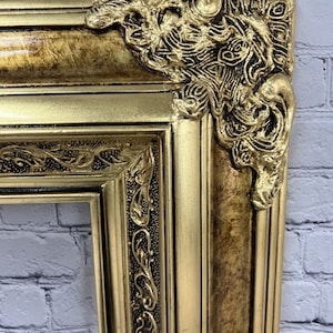 Baroque Victorian Style Frame, Antique Gold, Photo Frame,canvas Frame ...