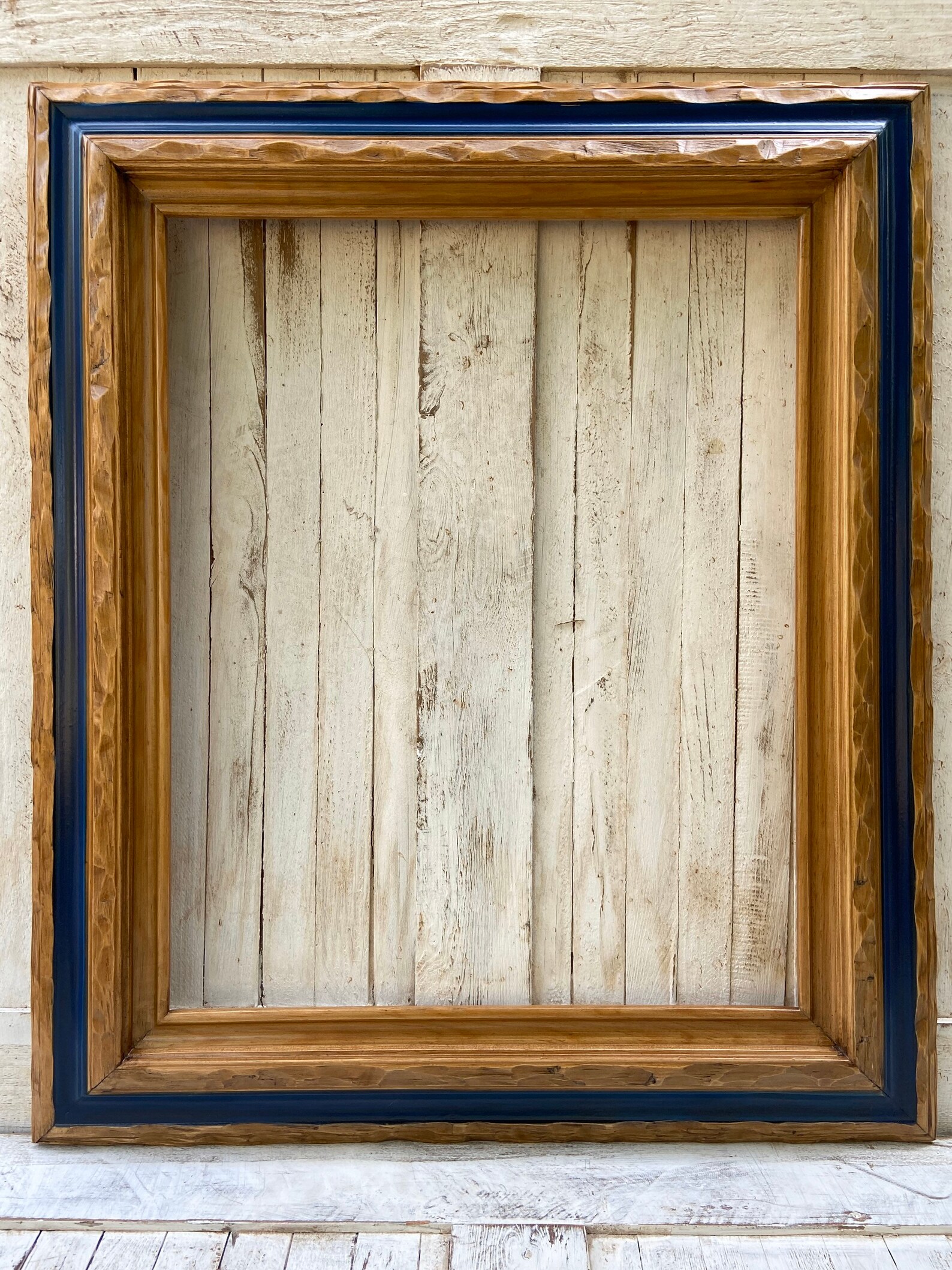 Rustic western style wood picture frame distressed frame Etsy