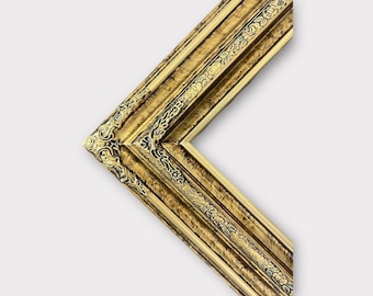 16 x 20 In Stock Ready to Ship Traditional compo ornate wood frame, MARBLE GOLD, wood picture frame, wedding frame, portrait frame, custom,