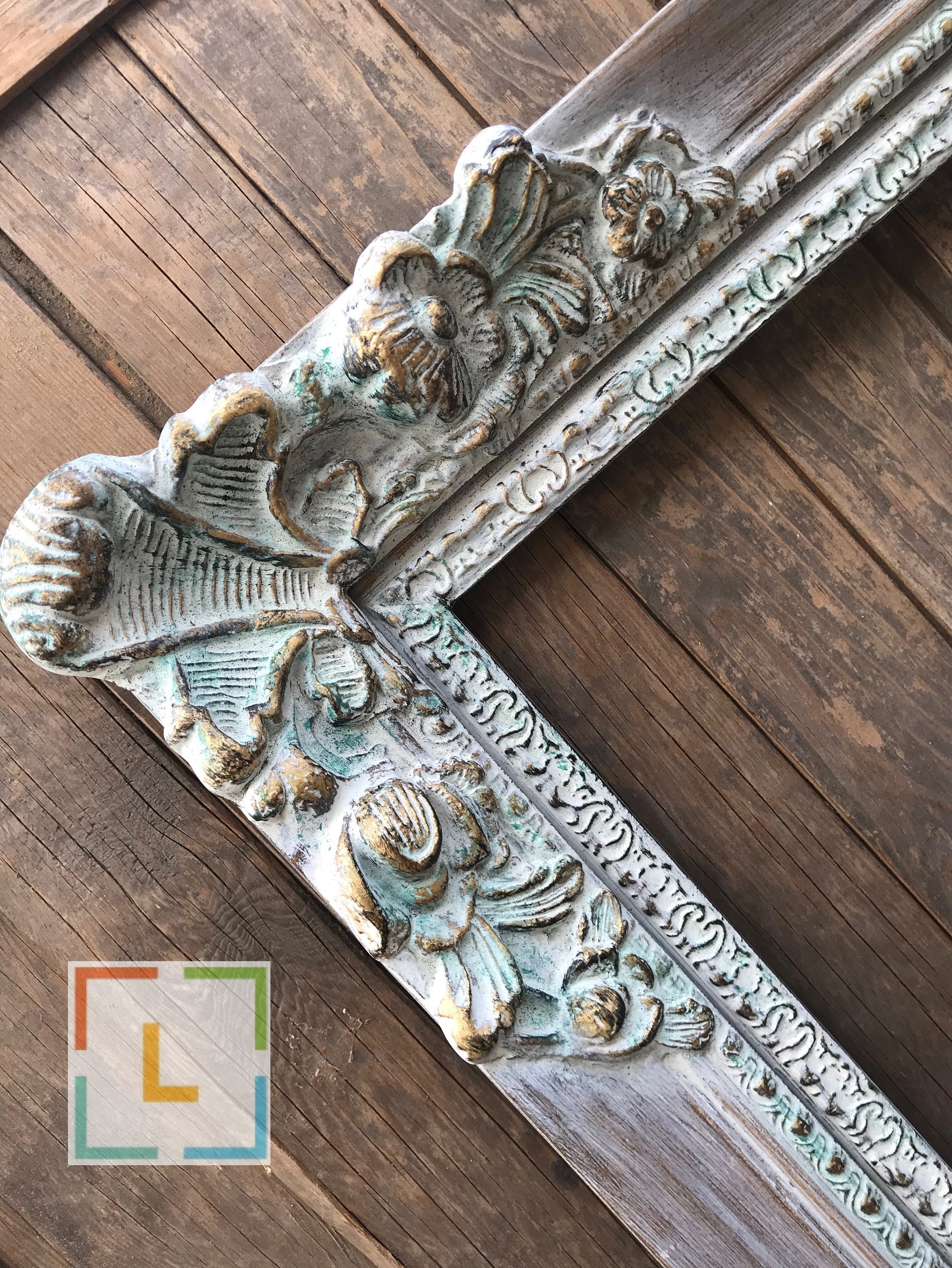 Old World Style Picture Frame Ornate Wood Picture Frame Etsy