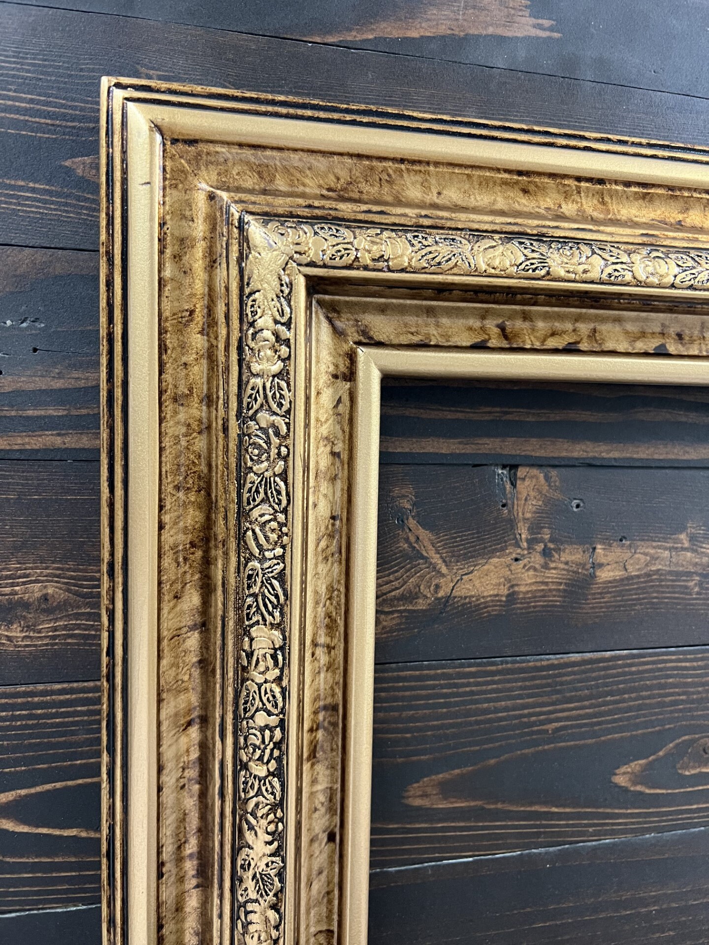 Traditional Frames Traditional Vintage Style Wood Frame, MARBLE GOLD, Wood Picture Frame ...