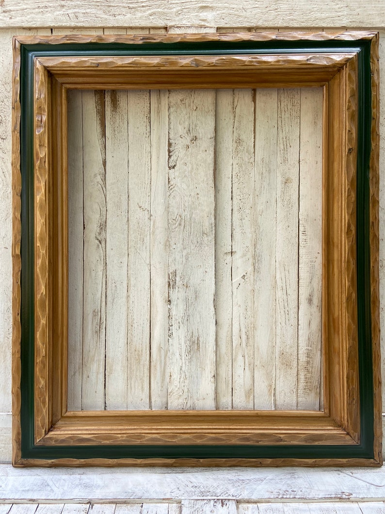 Rustic Western Style Wood Picture Frame Distressed Frame Etsy