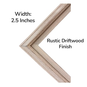 32" to 75" Inch TV frame for Samsung The Frame TV and Frame Pro TV models, Rustic Driftwood finish, not meant for use with other TVs. image 4