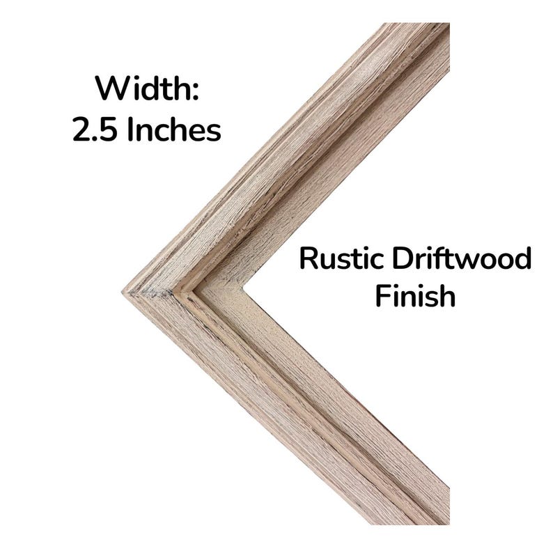 32" to 75" Inch TV frame for Samsung The Frame TV and Frame Pro TV models, Rustic Driftwood finish, not meant for use with other TVs. image 4