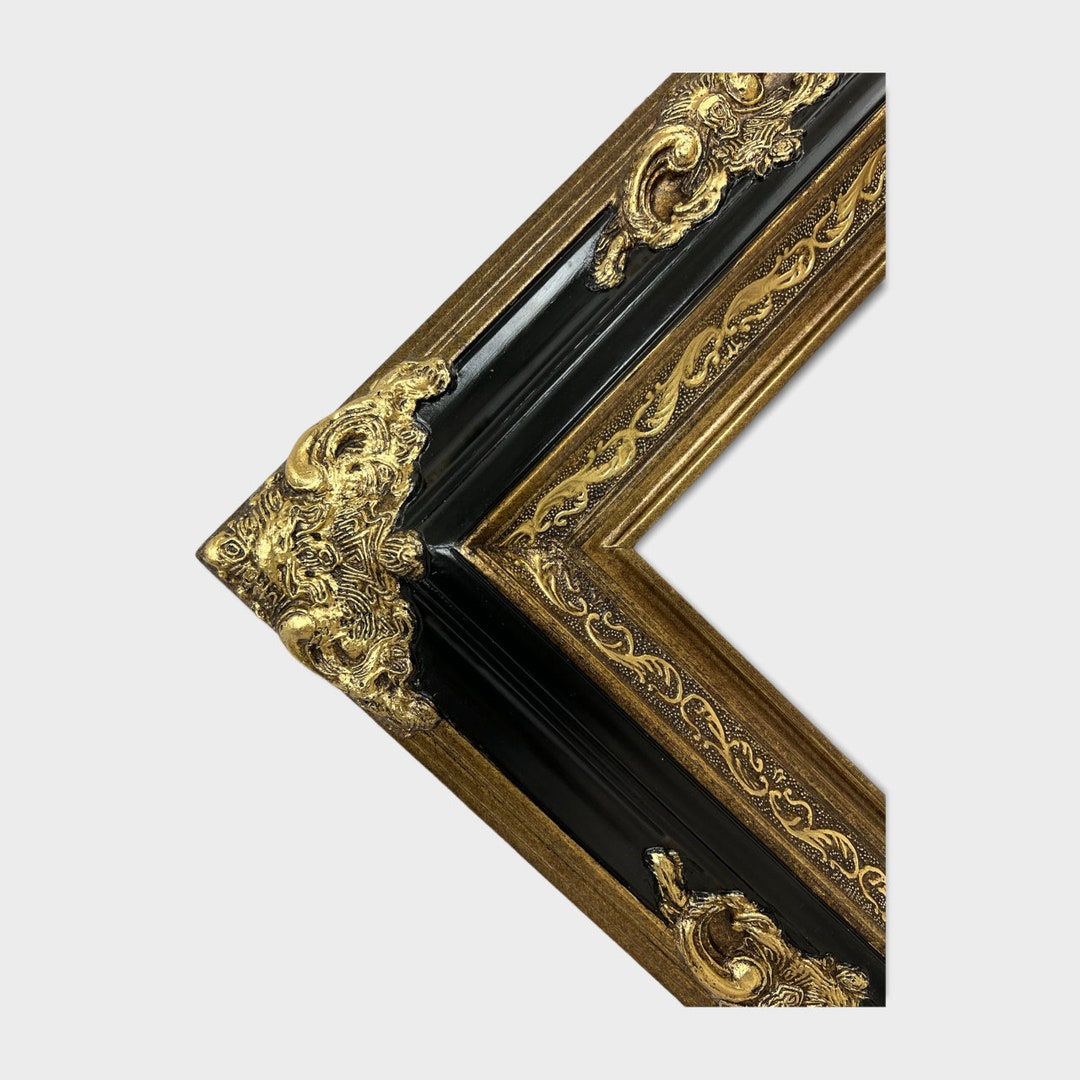 Antique Baroque Picture Frame Gold/Black 56x46 Photo Frame Pictures for  30x40 CM