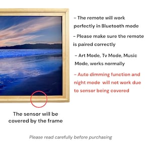 32" to 75" Inch TV frame for Samsung The Frame TV & Frame Pro TV models, Natural Wood finish, not meant for use with other TVs. Bild 9
