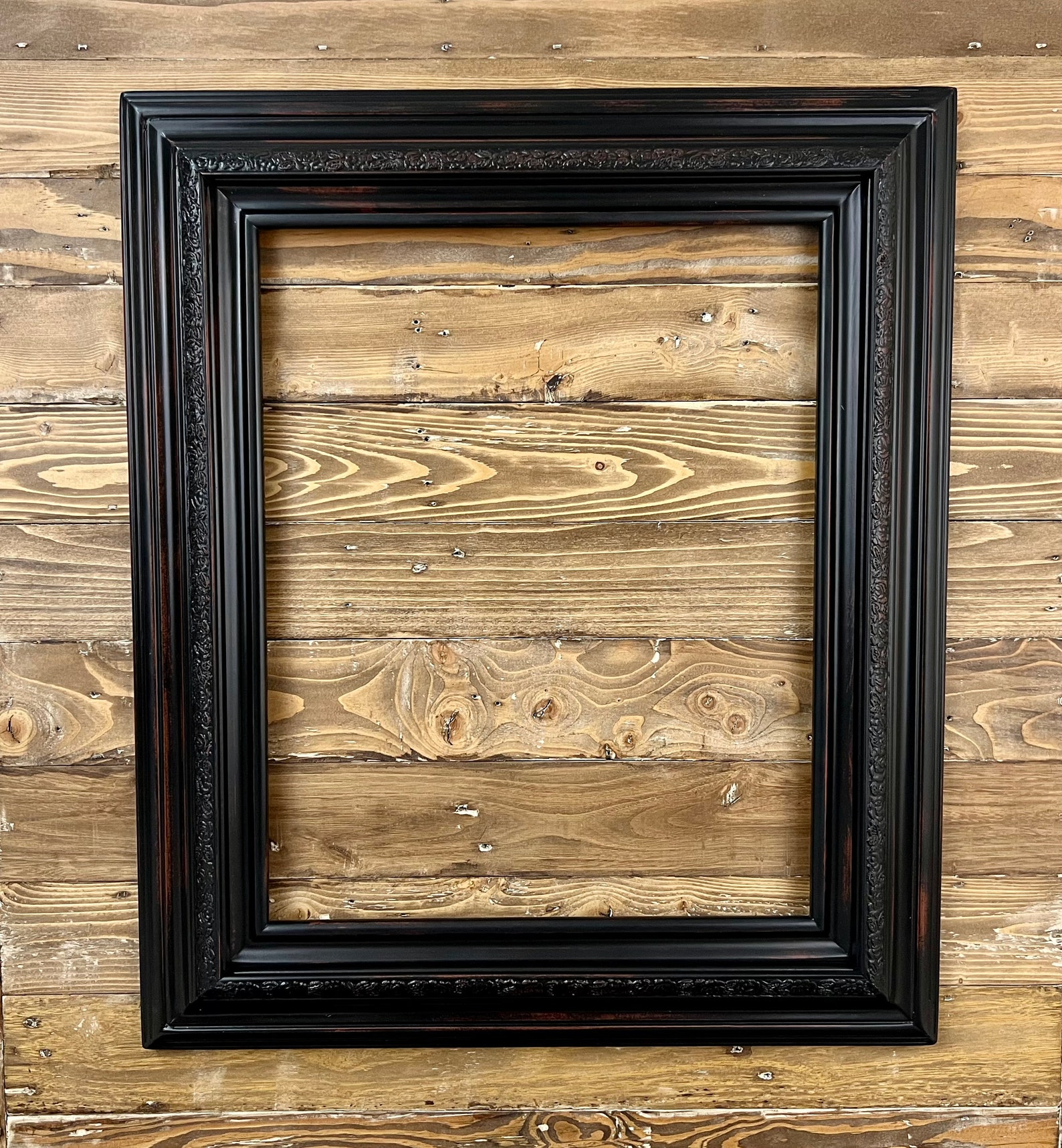 Vintage Black Picture Frame Vintage Picture Frame Antique Etsy