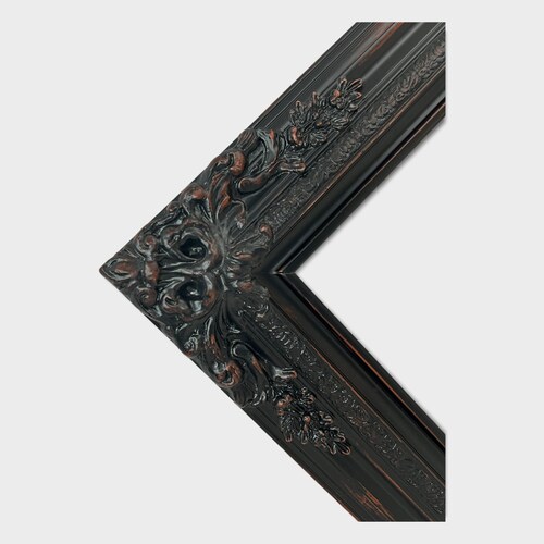 Vintage Style Black Wood Picture Frame With Gold Accents. Etsy