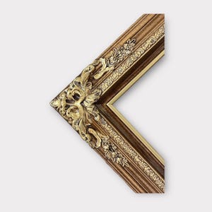 24 x 36 In Stock - Ready to Ship,Traditional compo XL ornate corners wood frame,Bronze finish,vintage wood picture frame,antique style frame