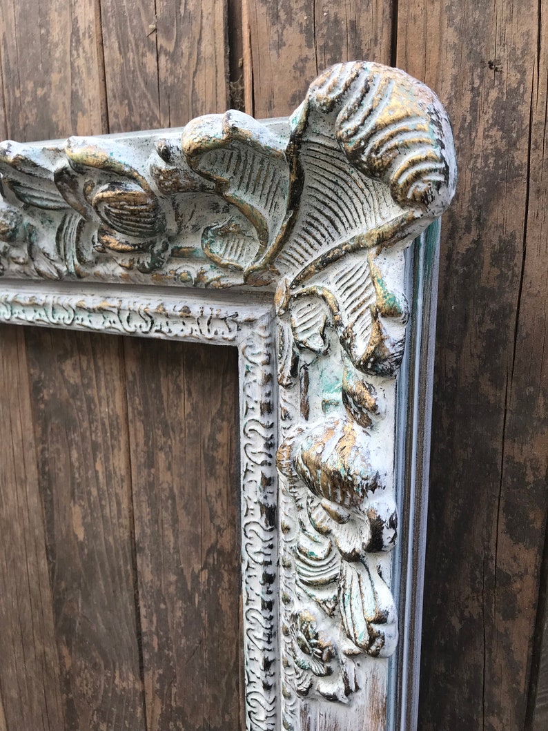 Old World Style Picture Frame Ornate Wood Picture Frame Etsy